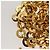 Borsa a mano Gancini in suede Salvatore Ferragamo 2way Nero Oro Auth BA2414 D'oro - vista 23
