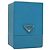 PRADA Cosmetic Pouch Leather Blue Auth 118869M