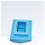 PRADA Cosmetic Pouch Leather Blue Auth 118869M - view 11