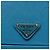PRADA Cosmetic Pouch Leather Blue Auth 118869M - view 8