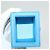 PRADA Cosmetic Pouch Leather Blue Auth 118869M - view 9