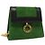 Céline Pochette a catena CELINE in pelle scamosciata verde oro Auth BD2160 D'oro