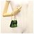 Céline Pochette a catena CELINE in pelle scamosciata verde oro Auth BD2160 D'oro - vista 20