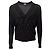 Autre Marque FG Roma Cardigan aus Wolle Dunkelgrau