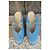 Mules Salvatore Ferragamo Audrey in vernice blu - vista 3