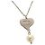 Collana rosa con design a cuore Miu Miu Argento - vista 5