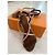 Sandali Louis Vuitton in pelle marrone - vista 2