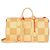 Abbesses Louis Vuitton Keepall 50 Bandoliera in Raffia Beige Arancione