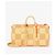 Abbesses Louis Vuitton Keepall 50 Bandoliera in Raffia Beige Arancione - vista 2