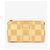 Abbesses Louis Vuitton Keepall 50 Bandoliera in Raffia Beige Arancione - vista 3