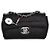 Borsa mini in satin nero Chanel con rossetto - vista 7