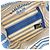 Hermès Bolsa de algodón a rayas Hermes Azul Crudo - vista 6