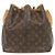 Noe Borsa a Spalla Petit Noé Monogram Louis Vuitton Marrone Monogramma - vista 3