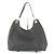 Borsa a spalla in nylon nero Gucci