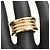 Bulgari Anello in oro giallo con diamanti B.zero1 di Bvlgari - vista 7