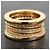 Bulgari Anello in oro giallo con diamanti B.zero1 di Bvlgari - vista 8