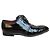 Derby Millenial Dolce & Gabbana in pelle verniciata nera Nero