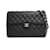 Chanel 2005 Grand Sac Classique CC Black Silver Timeless Classic Maxi Bag Leather  ref.2274869
