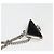 Bolso con correa de collar PRADA, panel triangular, tono plateado auténtico 118871M - vista 12