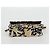 CHANEL Matelassé Bandiera a Scacchi Borsa a Spalla con Catena Nylon Beige CC Auth 125975M D'oro - vista 10