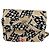 CHANEL Matelassé Bandiera a Scacchi Borsa a Spalla con Catena Nylon Beige CC Auth 125975M D'oro - vista 2