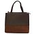Borsa a mano BURBERRY in pelle scamosciata marrone Auth BA2670 - vista 2