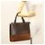 Borsa a mano BURBERRY in pelle scamosciata marrone Auth BA2670 - vista 23