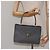 BALLY Bolsa de mão acolchoada de couro cinza dourado Auth BA2727 Marrom - vista 21