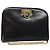 Borsa a spalla in pelle nera e oro Gancini Chain di Salvatore Ferragamo Auth 124746 Nero D'oro