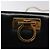 Borsa a spalla in pelle nera e oro Gancini Chain di Salvatore Ferragamo Auth 124746 Nero D'oro - vista 14