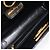 Borsa a spalla in pelle nera e oro Gancini Chain di Salvatore Ferragamo Auth 124746 Nero D'oro - vista 16