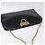 Borsa a spalla in pelle nera e oro Gancini Chain di Salvatore Ferragamo Auth 124746 Nero D'oro - vista 6