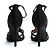 Lanvin Tacchi Sandali EU38 Nero Satinato Tacchi Sandali UK5 US7.5 Nuovo - vista 4