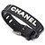 Bracciale Chanel in Gomma Primavera 1999 Bracciale Iconico in Gomma Nera Chanel Nero Argento - vista 2