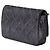 Wallet On Chain Carteira de corrente em couro de cordeiro matelassado iridescente prateada com padrão tartan da Chanel Prata - vista 2