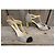 Autre Marque Bocage Ledersandalen Schwarz Weiß Gelb 8cm Absatz - Ansicht 3