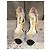 Autre Marque Bocage Ledersandalen Schwarz Weiß Gelb 8cm Absatz - Ansicht 4