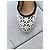 Décolleté Charlotte Olympia in Pizzo Ecru e Velluto Nero Crudo - vista 2