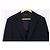 Giorgio Armani Textured Single-Breasted Blazer in Navy Blue Wool - view 10