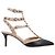 Valentino Garavani Pumps Cage Valentino Rockstud 65Mm Neri Nero - vista 5