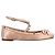 Valentino Garavani Bailarinas de satén Valentino Rockstud rosas - vista 6