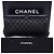 Timeless Chanel Große CC Rahmen gesteppte Clutch-Tasche aus schwarzem Leder - Ansicht 8