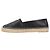 Espadrilles Monogram Saint Laurent en agneau noir - vue 2