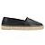 Espadrilles Monogram Saint Laurent en agneau noir - vue 6
