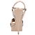 Sandali con piattaforma Tribute di Saint Laurent in pelle liscia beige Marrone - vista 3
