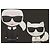 Camiseta negra de algodón Karl Lagerfeld Choupette XS Negro - vista 4