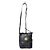 Borsa a tracolla Mini Claudia Studs in tela rivestita MCM nera Nero