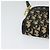 Borsa a spalla in tela Trotter Christian Dior blu navy oro Auth 125910 D'oro - vista 10