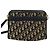 Borsa a spalla in tela Trotter Christian Dior blu navy oro Auth 125910 D'oro - vista 2