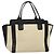 Chloé Chloe Alison Tote Bag Leather Beige Black Auth gh200
